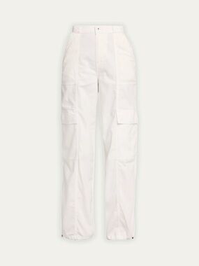 SIMKHAI Calista Cotton Chambray Toggle-Cuff Cargo Pants Size XS